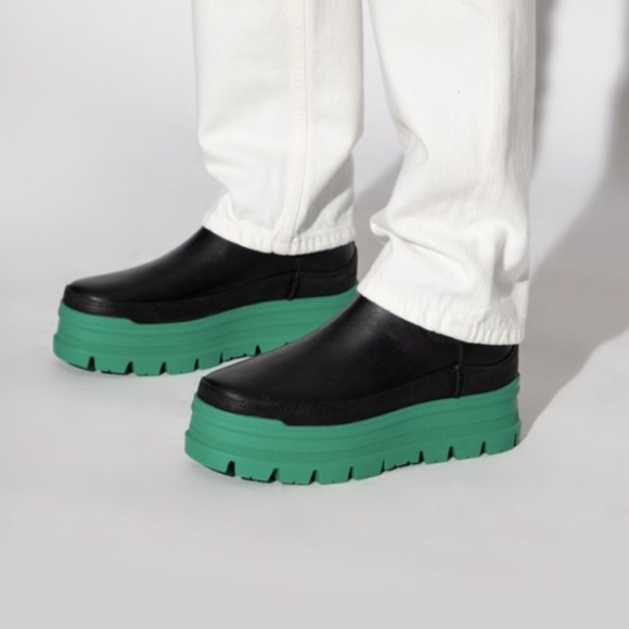 UGG® Australia Womens Leather Merina Platform Boots Black/Green NEW IN BOX - Picture 7 of 13